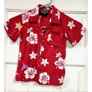 Vintage LA SPORT boy Hawaiian Shirt Size‎ Small